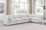 Indulge Cream Velvet Modular Sectional 147Cream-Sec5D Meridian Furniture