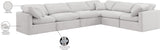 Indulge Cream Velvet Modular Sectional 147Cream-Sec6A Meridian Furniture