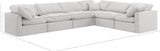 Indulge Cream Velvet Modular Sectional 147Cream-Sec6A Meridian Furniture