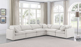 Indulge Cream Velvet Modular Sectional 147Cream-Sec6A Meridian Furniture