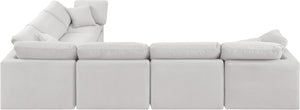 Indulge Cream Velvet Modular Sectional 147Cream-Sec6A Meridian Furniture