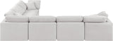 Indulge Cream Velvet Modular Sectional 147Cream-Sec6A Meridian Furniture