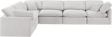 Indulge Cream Velvet Modular Sectional 147Cream-Sec6A Meridian Furniture