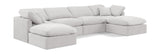 Indulge Cream Velvet Modular Sectional 147Cream-Sec6B Meridian Furniture