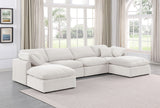 Indulge Cream Velvet Modular Sectional 147Cream-Sec6B Meridian Furniture