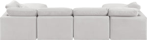 Indulge Cream Velvet Modular Sectional 147Cream-Sec6B Meridian Furniture