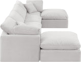 Indulge Cream Velvet Modular Sectional 147Cream-Sec6B Meridian Furniture