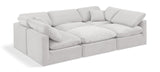 Indulge Cream Velvet Modular Sectional 147Cream-Sec6C Meridian Furniture