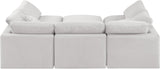 Indulge Cream Velvet Modular Sectional 147Cream-Sec6C Meridian Furniture