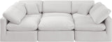 Indulge Cream Velvet Modular Sectional 147Cream-Sec6C Meridian Furniture