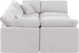 Indulge Cream Velvet Modular Sectional 147Cream-Sec6C Meridian Furniture