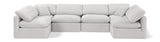 Indulge Cream Velvet Modular Sectional 147Cream-Sec6D Meridian Furniture