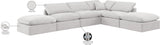 Indulge Cream Velvet Modular Sectional 147Cream-Sec6E Meridian Furniture