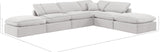 Indulge Cream Velvet Modular Sectional 147Cream-Sec6E Meridian Furniture