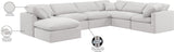 Indulge Cream Velvet Modular Sectional 147Cream-Sec7A Meridian Furniture