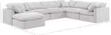 Indulge Cream Velvet Modular Sectional 147Cream-Sec7A Meridian Furniture