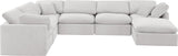 Indulge Cream Velvet Modular Sectional 147Cream-Sec7A Meridian Furniture