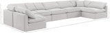 Indulge Cream Velvet Modular Sectional 147Cream-Sec7B Meridian Furniture