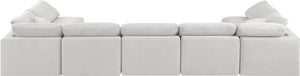 Indulge Cream Velvet Modular Sectional 147Cream-Sec7B Meridian Furniture
