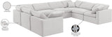 Indulge Cream Velvet Modular Sectional 147Cream-Sec8A Meridian Furniture