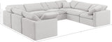 Indulge Cream Velvet Modular Sectional 147Cream-Sec8A Meridian Furniture