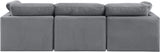 Indulge Grey Velvet Modular Sofa 147Grey-S105 Meridian Furniture