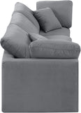 Indulge Grey Velvet Modular Sofa 147Grey-S105 Meridian Furniture