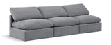 Indulge Grey Velvet Modular Sofa 147Grey-S3 Meridian Furniture