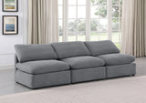 Indulge Grey Velvet Modular Sofa 147Grey-S3 Meridian Furniture