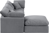 Indulge Grey Velvet Modular Sectional 147Grey-Sec4A Meridian Furniture