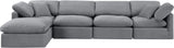 Indulge Grey Velvet Modular Sectional 147Grey-Sec5A Meridian Furniture