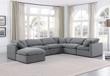 Indulge Grey Velvet Modular Sectional 147Grey-Sec7A Meridian Furniture