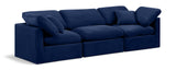 Indulge Navy Velvet Modular Sofa 147Navy-S105 Meridian Furniture