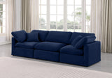 Indulge Navy Velvet Modular Sofa 147Navy-S105 Meridian Furniture