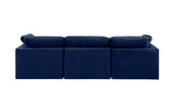 Indulge Navy Velvet Modular Sofa 147Navy-S105 Meridian Furniture