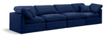 Indulge Navy Velvet Modular Sofa 147Navy-S140 Meridian Furniture