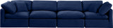 Indulge Navy Velvet Modular Sofa 147Navy-S140 Meridian Furniture