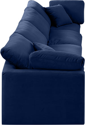 Indulge Navy Velvet Modular Sofa 147Navy-S140 Meridian Furniture