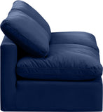 Indulge Navy Velvet Modular Sofa 147Navy-S2 Meridian Furniture