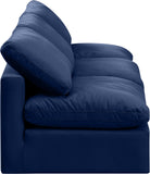 Indulge Navy Velvet Modular Sofa 147Navy-S3 Meridian Furniture