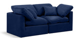 Indulge Navy Velvet Modular Sofa 147Navy-S70 Meridian Furniture