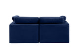 Indulge Navy Velvet Modular Sofa 147Navy-S70 Meridian Furniture