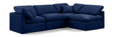 Indulge Navy Velvet Modular Sectional 147Navy-Sec4B Meridian Furniture