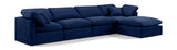 Indulge Navy Velvet Modular Sectional 147Navy-Sec5A Meridian Furniture