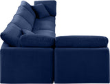 Indulge Navy Velvet Modular Sectional 147Navy-Sec5D Meridian Furniture