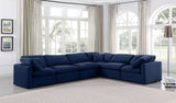 Indulge Navy Velvet Modular Sectional 147Navy-Sec6A Meridian Furniture