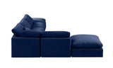 Indulge Navy Velvet Modular Sectional 147Navy-Sec6E Meridian Furniture