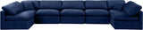 Indulge Navy Velvet Modular Sectional 147Navy-Sec7B Meridian Furniture