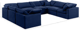 Indulge Navy Velvet Modular Sectional 147Navy-Sec8A Meridian Furniture