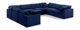 Indulge Navy Velvet Modular Sectional 147Navy-Sec8A Meridian Furniture